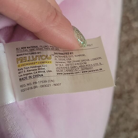 Original Squishmallows Purple Aziza The Stingray 16" Plush - Picture 9 of 12